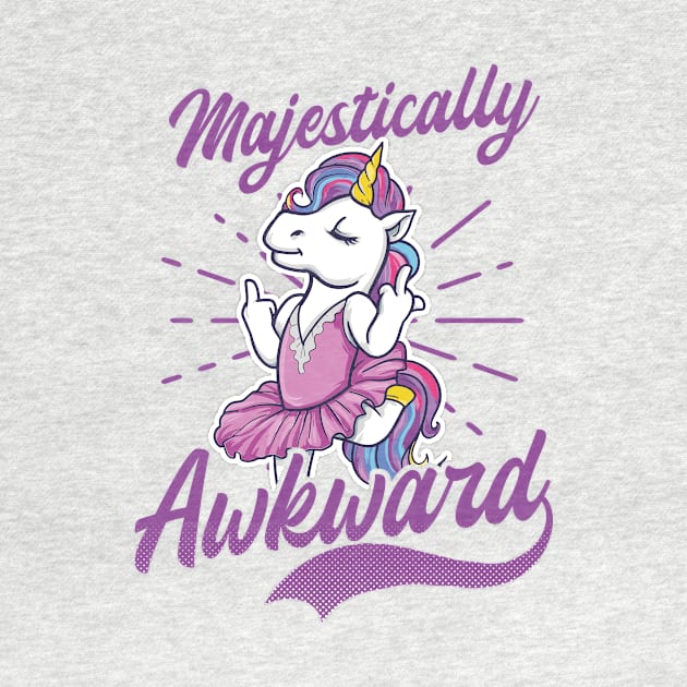 Funny Unicorn Shirt | Majestically Awkward by Gawkclothing